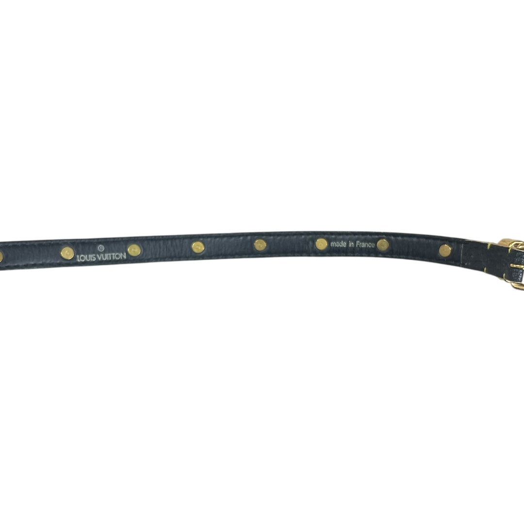 T-Family Louis Vuitton Studded Double Wrap Leather Bracelet White Gold Hardware | Authentic Pre-Owned Luxury