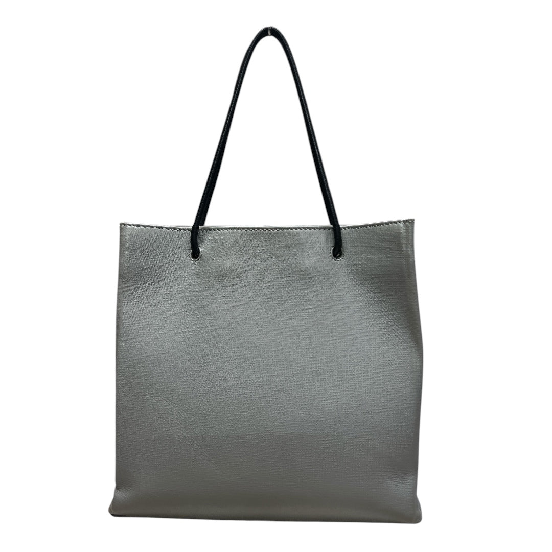 BALENCIAGA Canvas Everyday Tote Bag Gray Silver Hardware | Authentic Pre-Owned Luxury