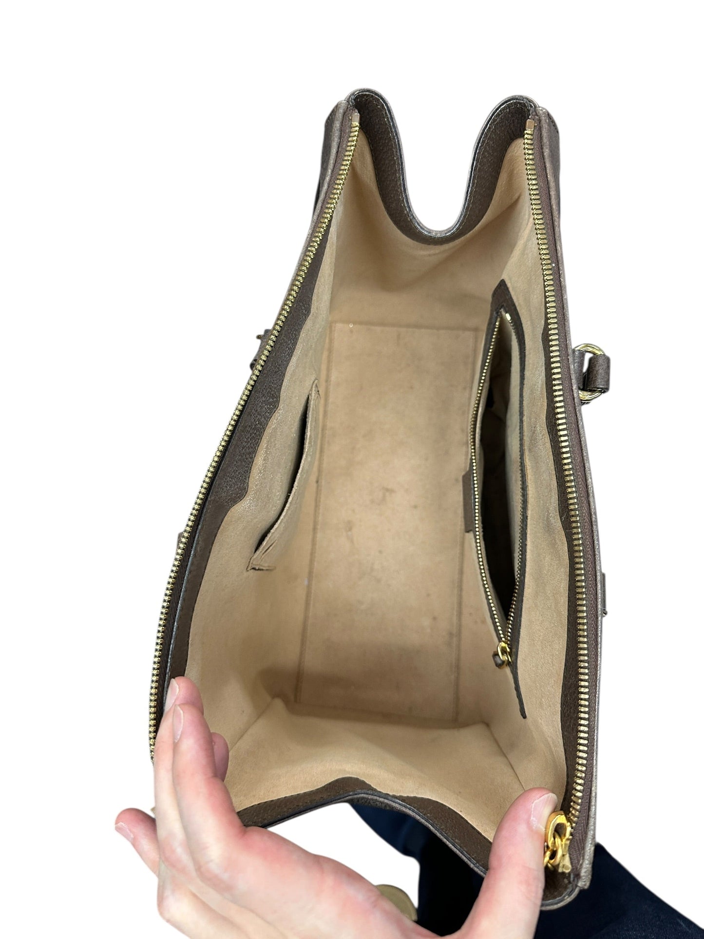 GUCCI GG Supreme Ophidia Tote Bag Beige/Brown Gold Hardware | Authentic Pre-Owned Luxury