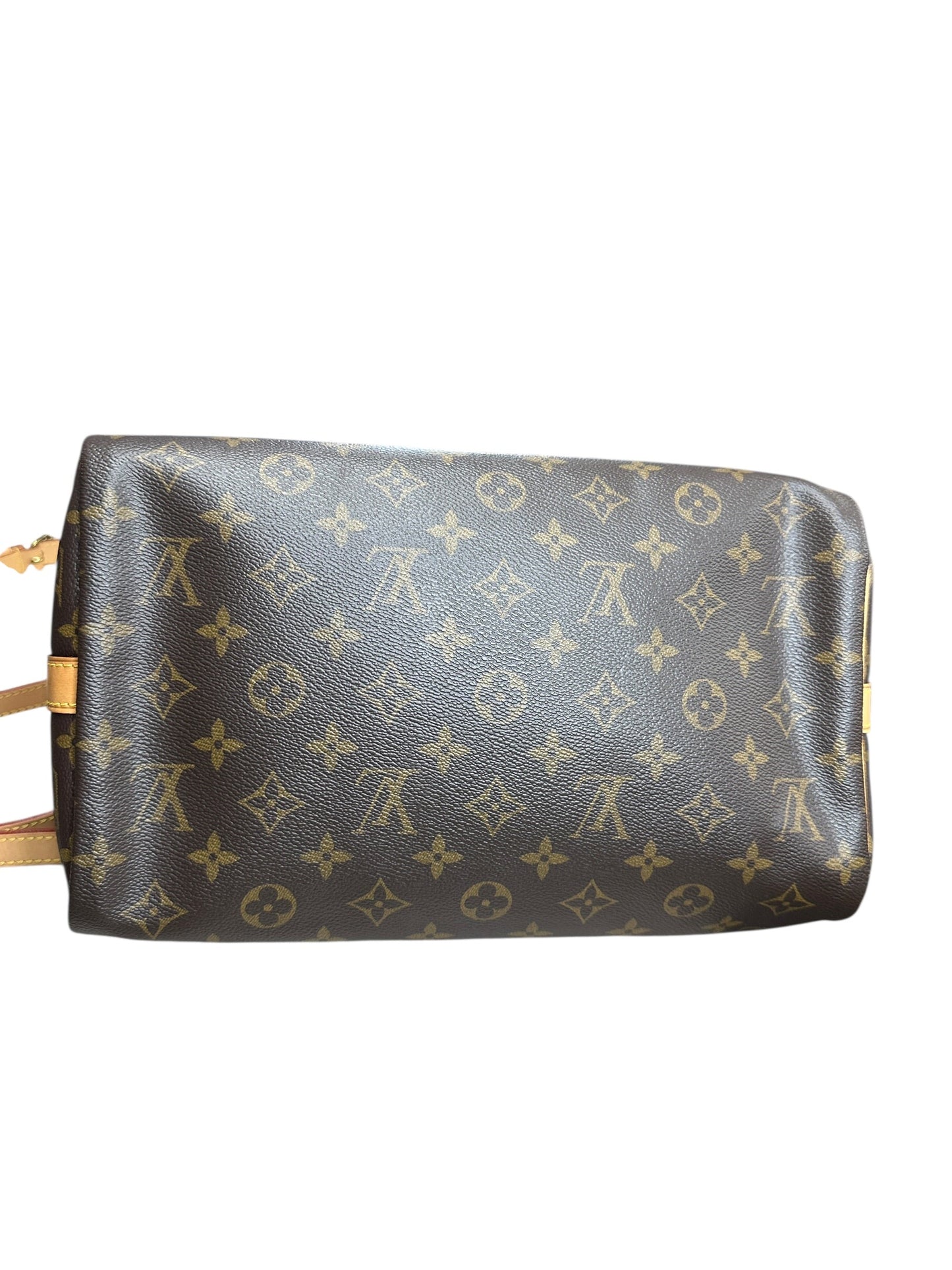 LOUIS VUITTON Monogram Speedy Bandouliere 30 Handbag Brown Gold Hardware | Authentic Pre-Owned Luxury