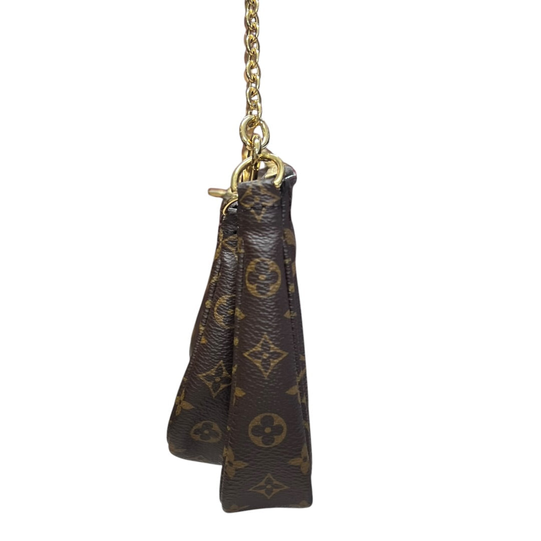 LOUIS VUITTON Monogram Multi Pochette Accessoires Crossbody Bag Brown Gold Hardware | Authentic Pre-Owned Luxury