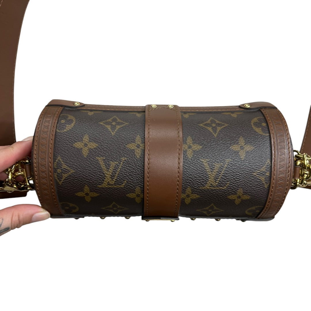 LOUIS VUITTON Monogram Papillon Trunk Shoulder Bag Brown Gold Hardware | Authentic Pre-Owned Luxury