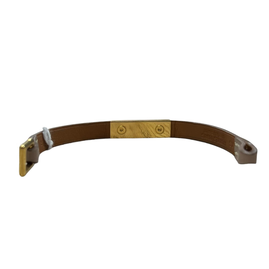 HERMES Kelly Double Tour Bracelet XS Etoupe Leather Gold Hardware | Authentic Pre-Owned Luxury