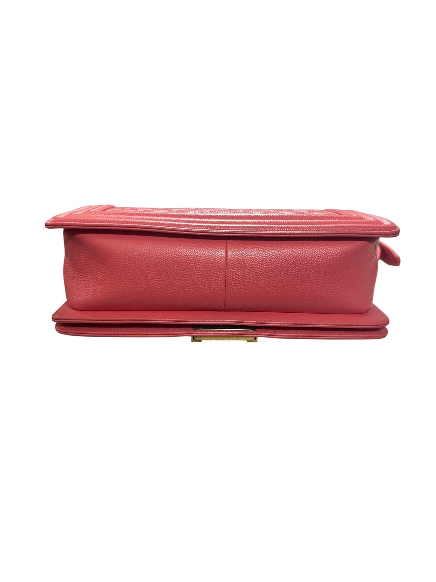 CHANEL Caviar Boy Chanel 25 Shoulder Bag Pink Gold Hardware | Authentic Pre-Owned Luxury