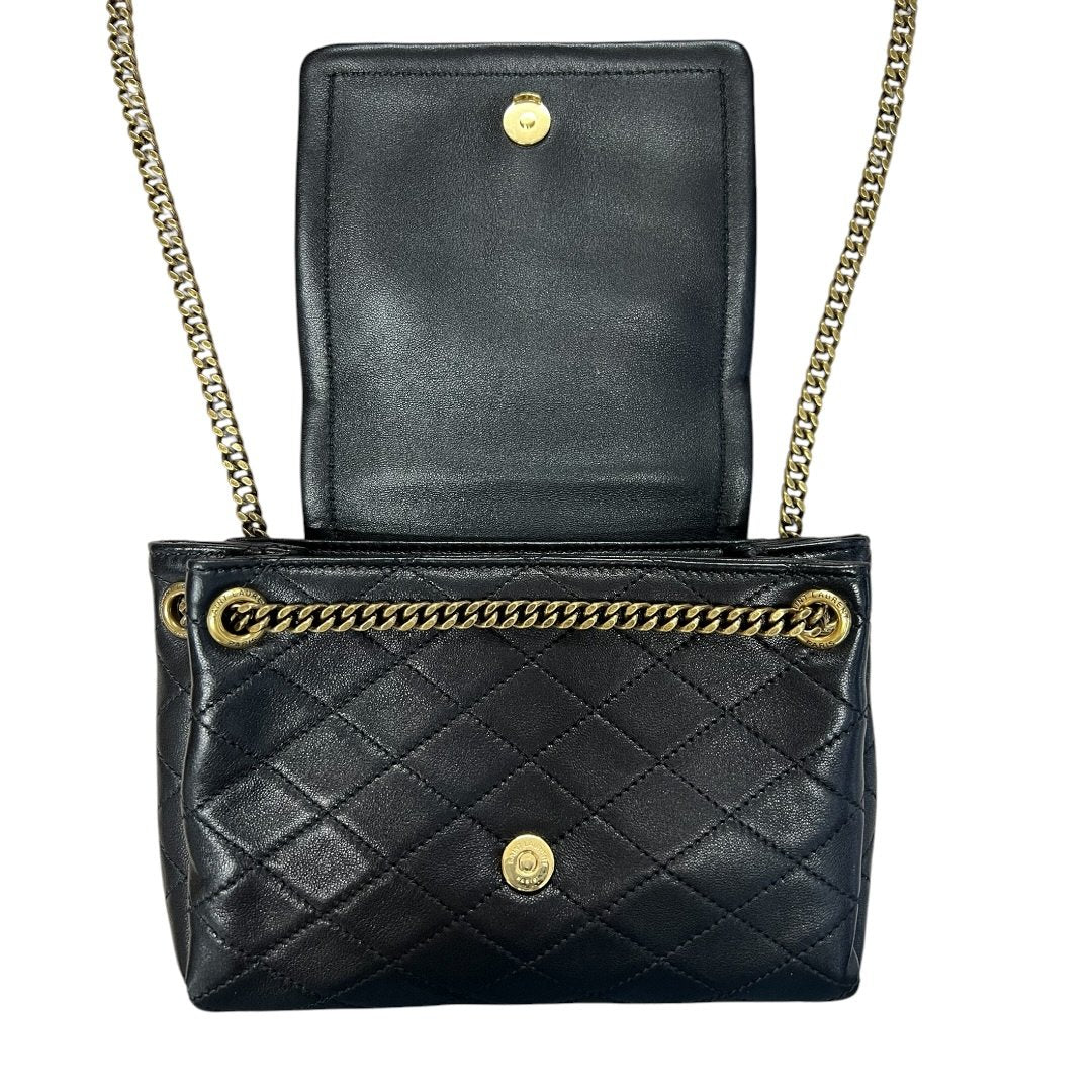 Yves Saint Laurent Lambskin Quilted Shoulder Bag Black Gold Hardware | Authentic Pre-Owned Luxury