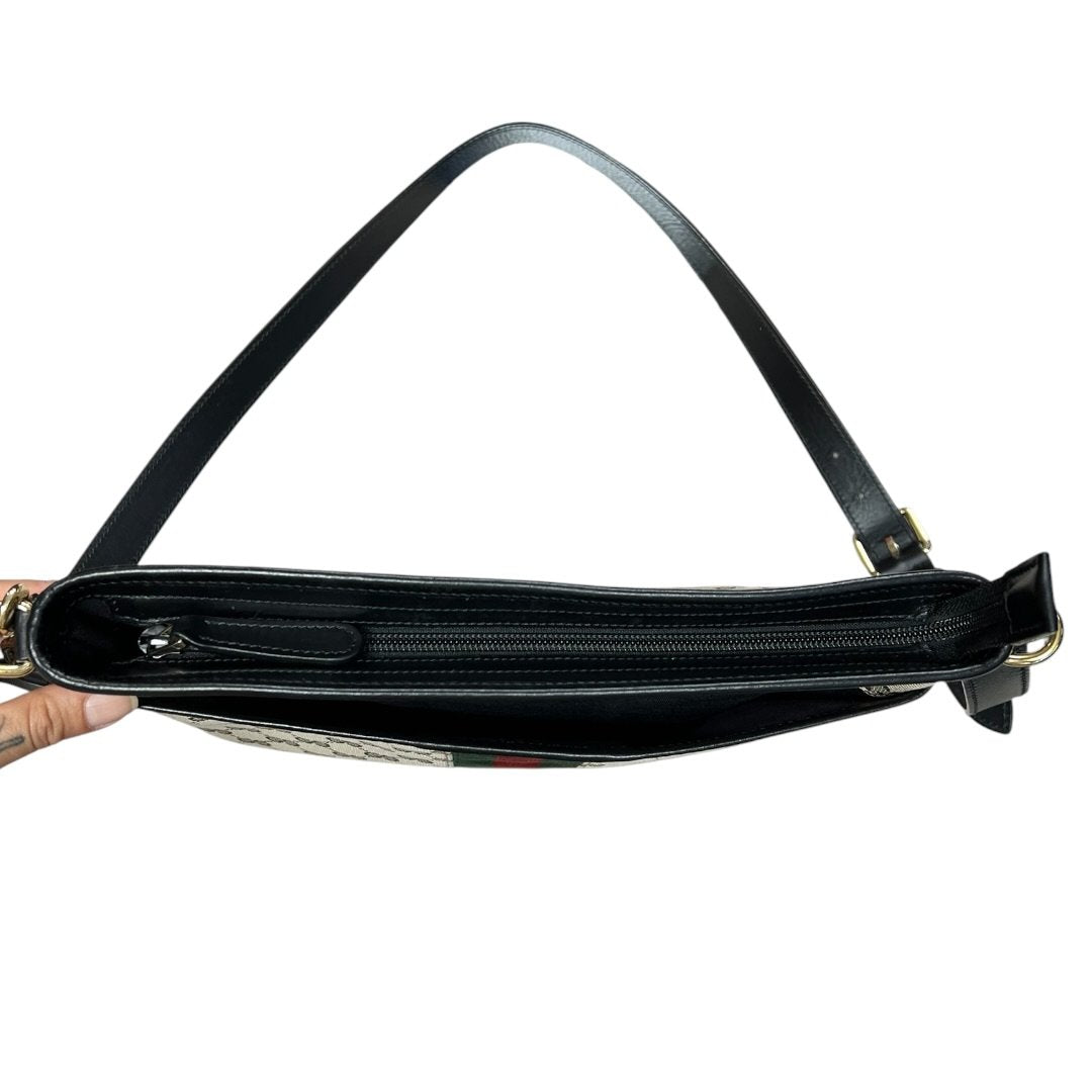 GUCCI GG Canvas GG Canvas Web Crossbody Bag Shoulder Bag Beige, Brown, Red, Green, Black Gold Hardware | Authentic Pre-Owned Luxury