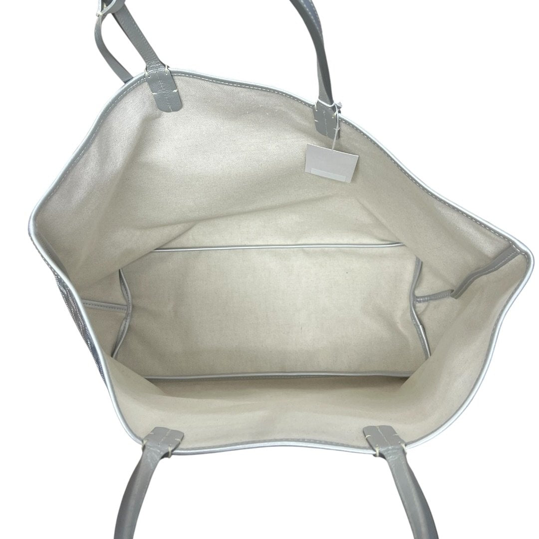 GOYARD Goyardine Canvas St. Louis GM Tote Silver Silver Hardware | Authentic Pre-Owned Luxury