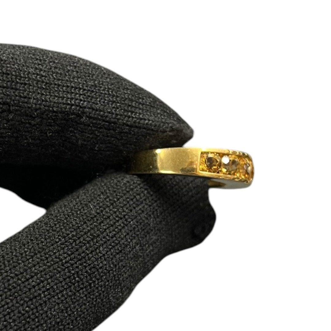 Gold Gemstone side view