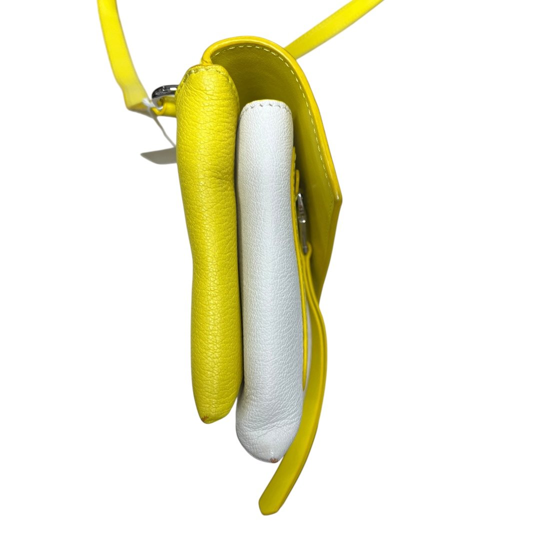 GIVENCHY Leather Shoulder Bag Yellow, White Silver-tone Hardware | Authentic Pre-Owned Luxury