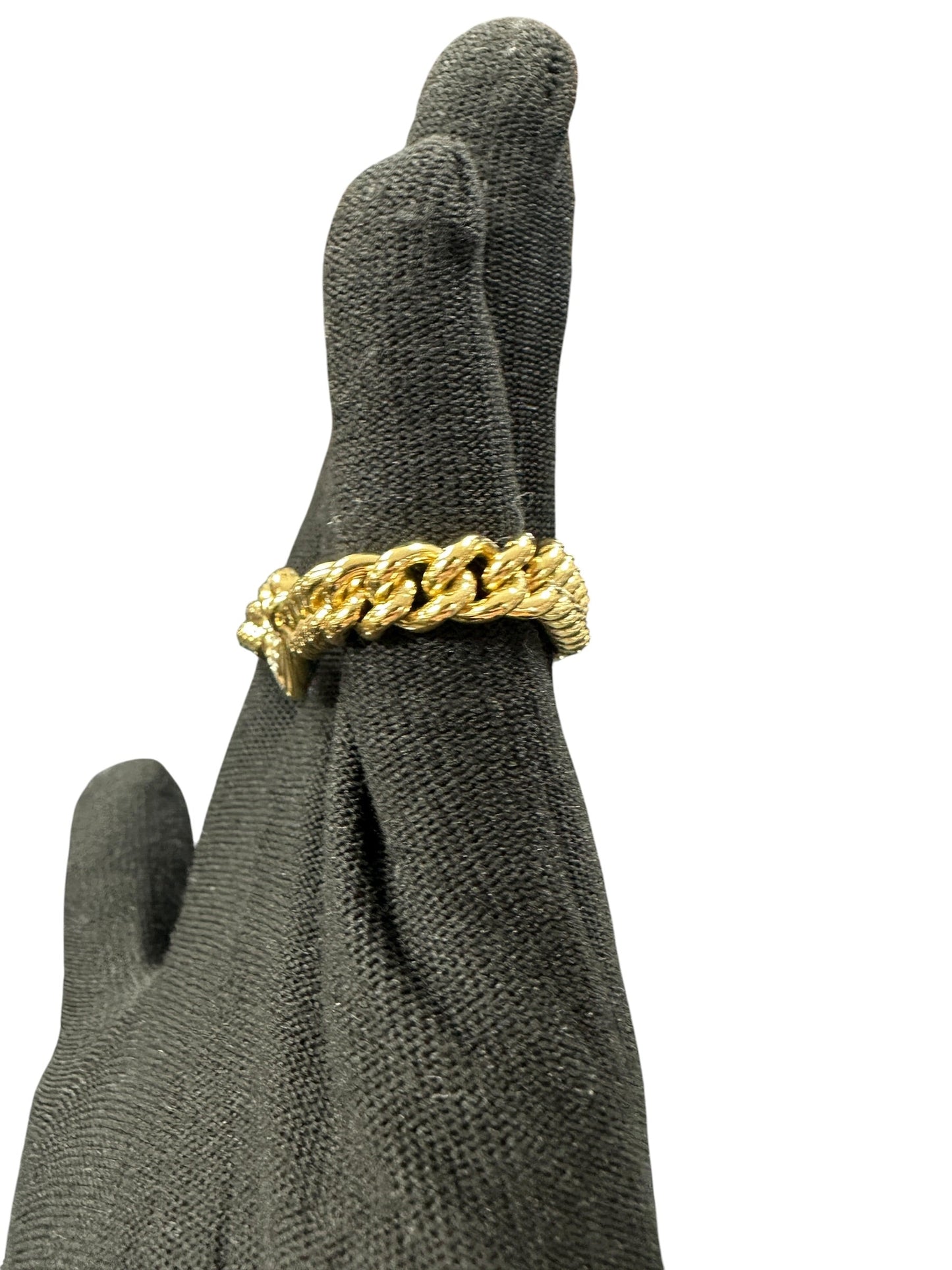 GIVENCHY Gold Tone Curb Chain Bracelet Heart Charm | Authentic Pre-Owned Luxury