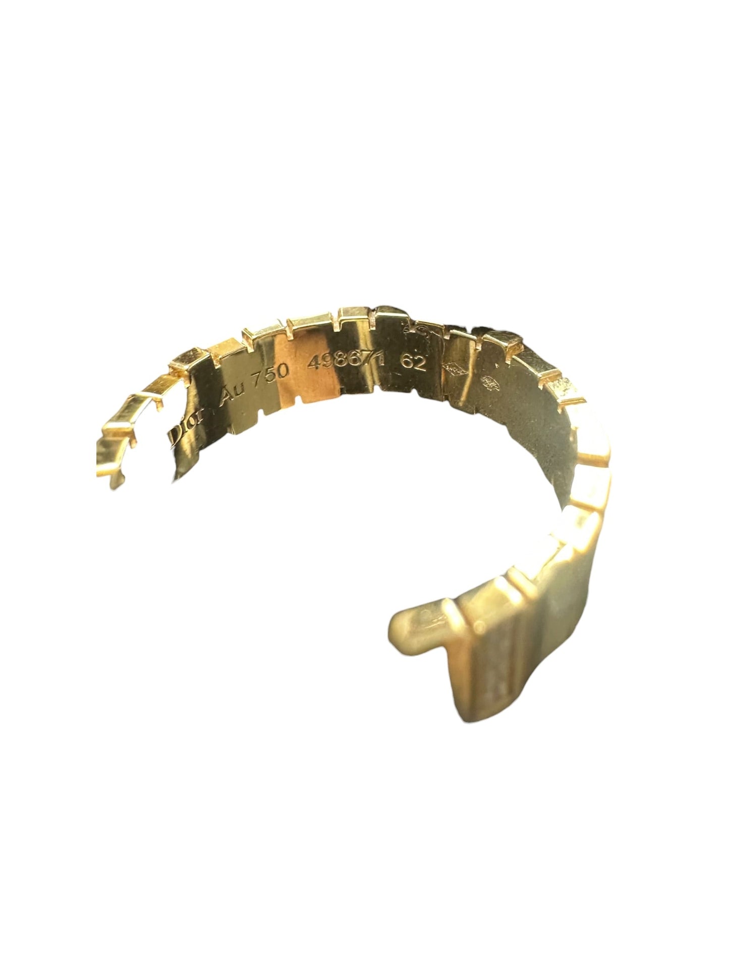 Christian Dior 18K Yellow Gold Diamond Band Ring Gold | Authentic Pre-Owned Luxury