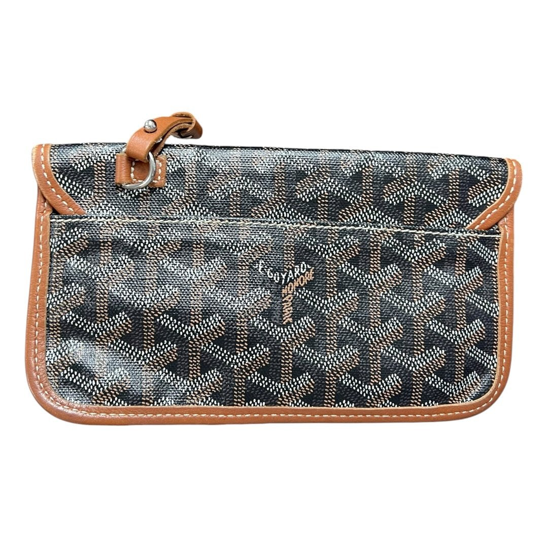 GOYARD Goyardine Canvas St. Louis PM Tote Black, Tan Silver Hardware | Authentic Pre-Owned Luxury