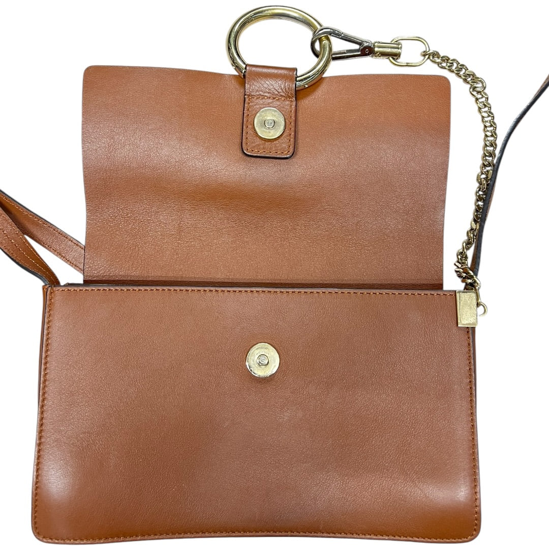 CHLOE Suede Calfskin Faye Shoulder Bag Brown Gold Hardware | Authentic Pre-Owned Luxury