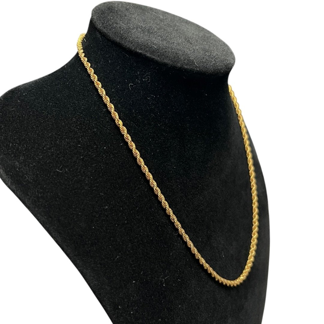 Gold-tone Rope Chain Necklace Gold Gold-tone Hardware | Authentic Pre-Owned Luxury