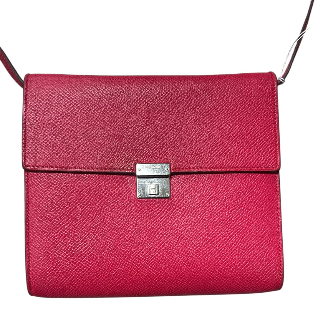 HERMES Click 16 Pochette Crossbody Bag Pink Leather Shoulder Bag | Authentic Pre-Owned Luxury