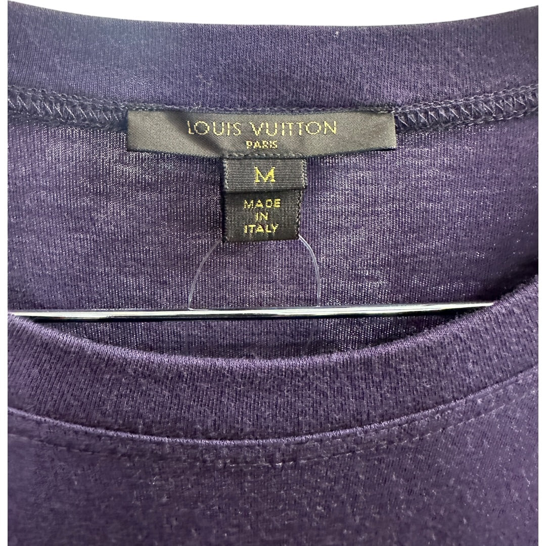 LOUIS VUITTON Authentic Louis Vuitton Purple Long Sleeve Top with Charm Detail | Authentic Pre-Owned Luxury