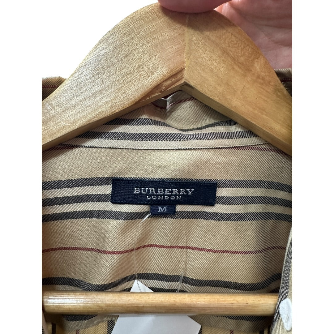 Burberry Authentic Burberry London Multi-Stripe Cotton Long Sleeve Shirt | Authentic Pre-Owned Luxury