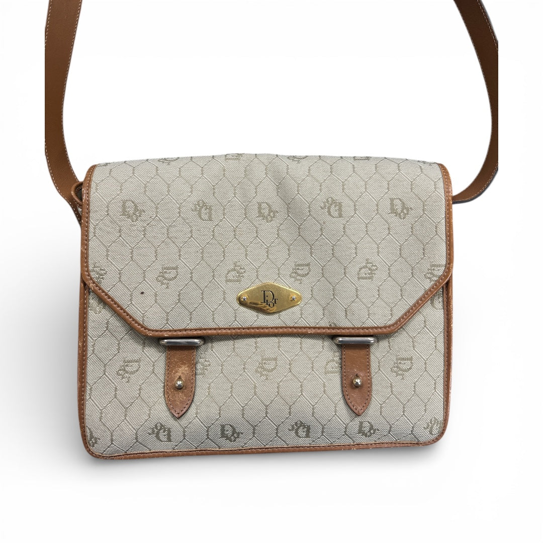 T-Family Christian Dior Honeycomb Messenger Bag | Authentic Pre-Owned Luxury