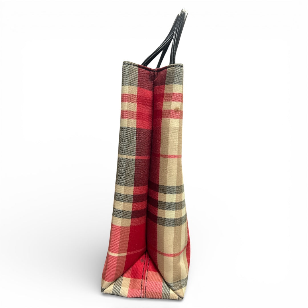 T-Family Burberry Check Pattern Handbag! | Authentic Pre-Owned Luxury
