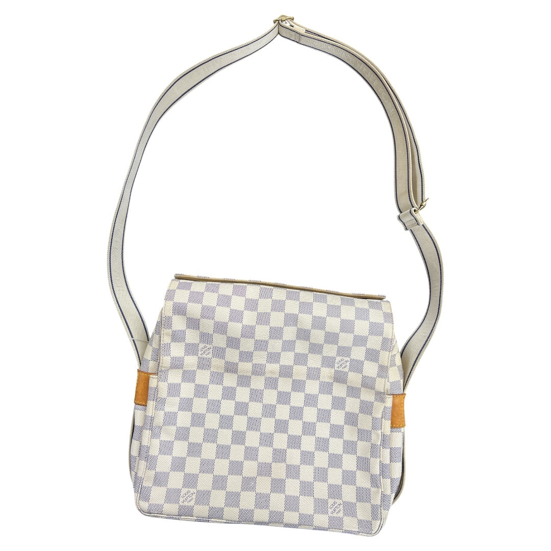 T-Family Louis Vuitton Naviglio Damier Azur Canvas Crossbody Messenger Bag - | Authentic Pre-Owned Luxury