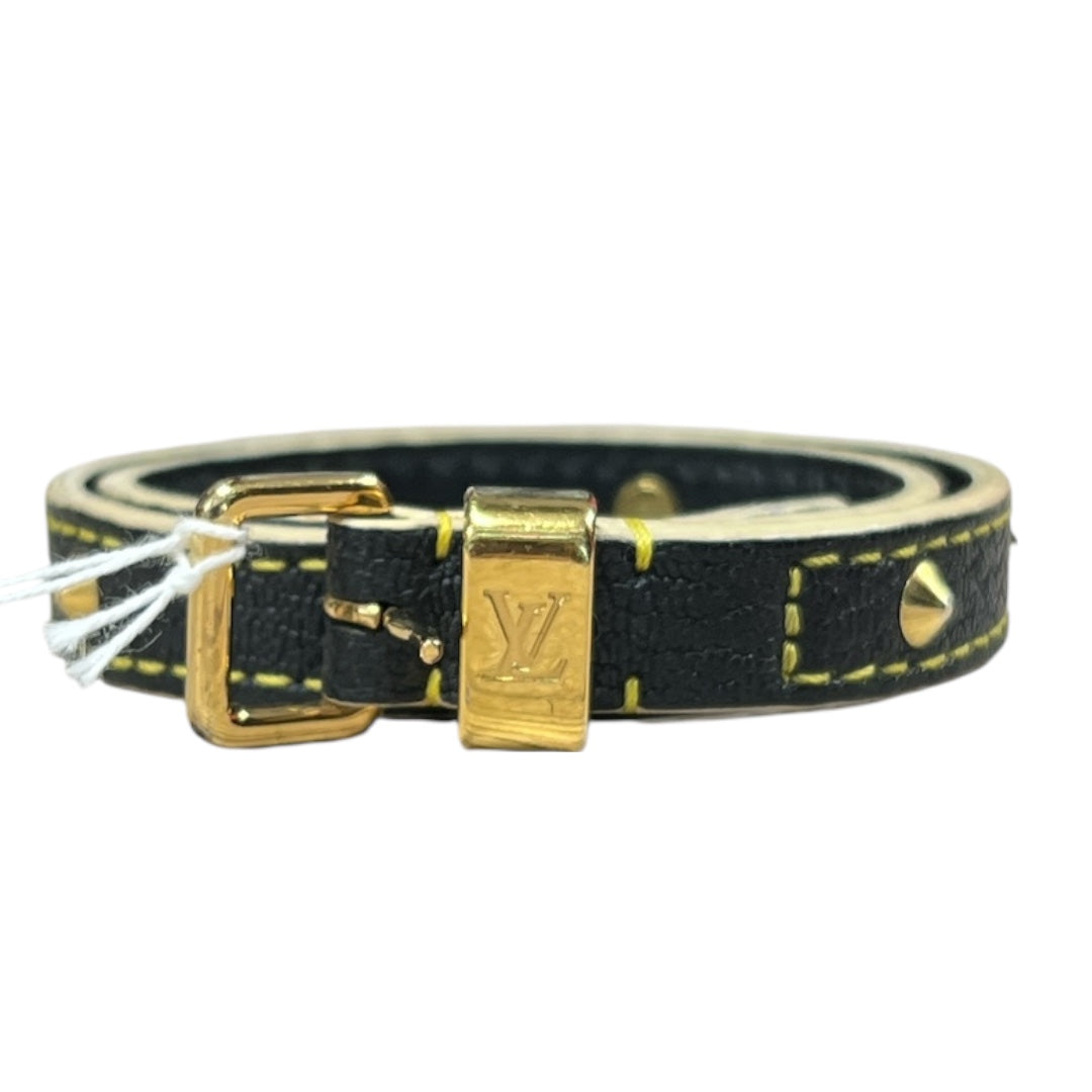 T-Family Louis Vuitton Studded Double Wrap Leather Bracelet White Gold Hardware | Authentic Pre-Owned Luxury