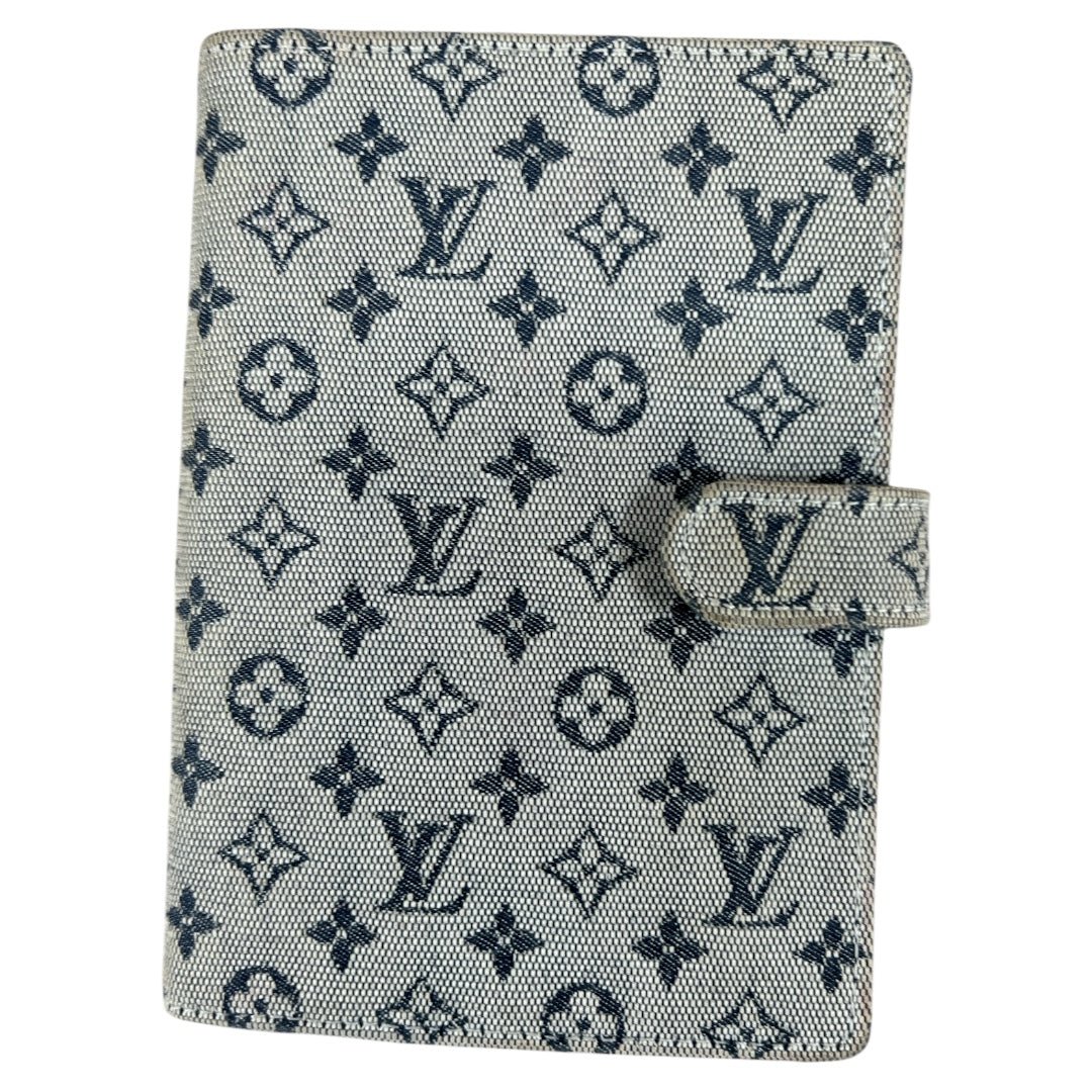 T-Family Louis Vuitton Monogram Mini Canvas Agenda PM 6-Ring Planner Cover Navy - | Authentic Pre-Owned Luxury