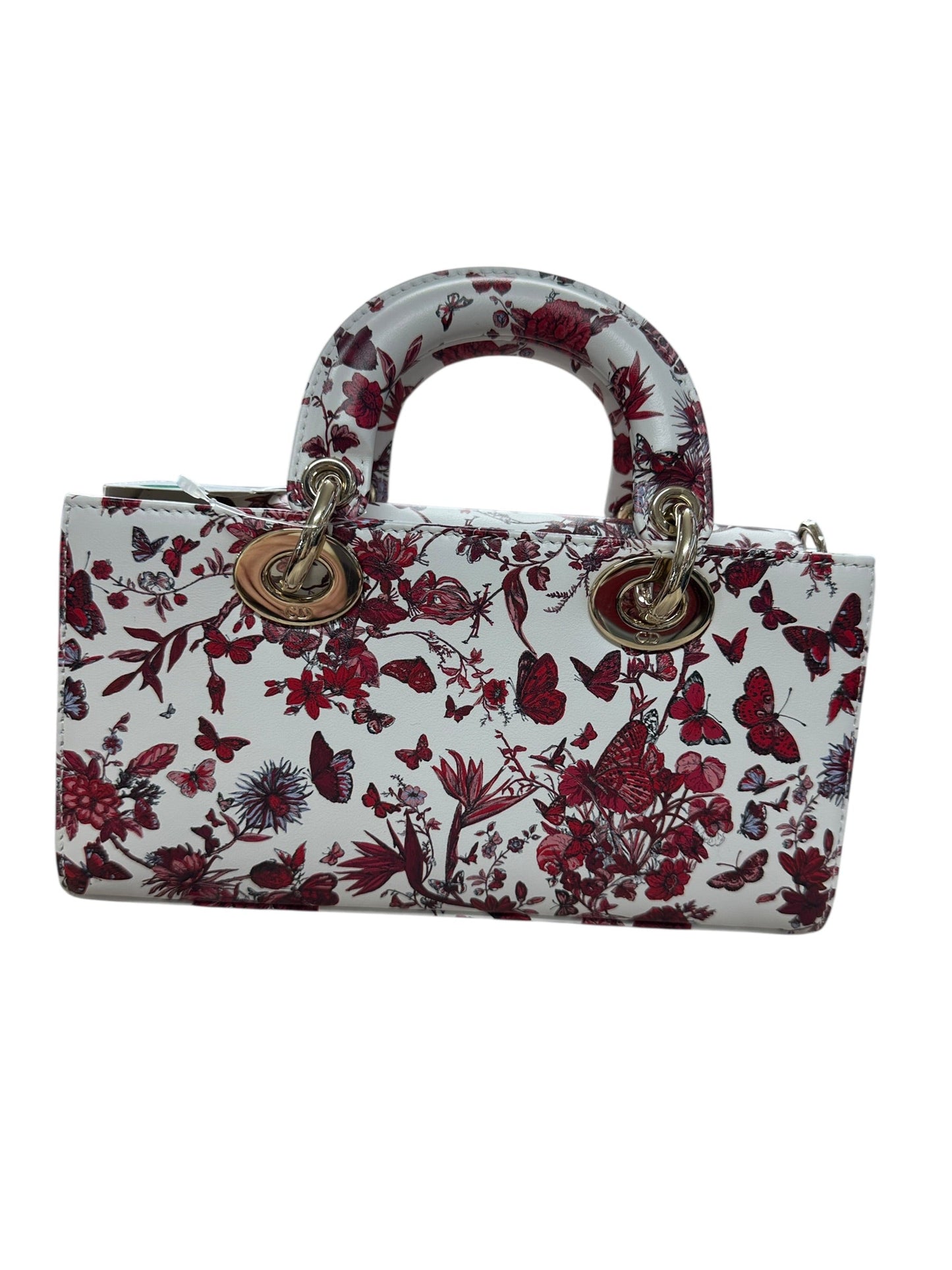 Christian Dior Lady D-Joy Leather Handbag Floral Butterfly Print | Authentic Pre-Owned Luxury