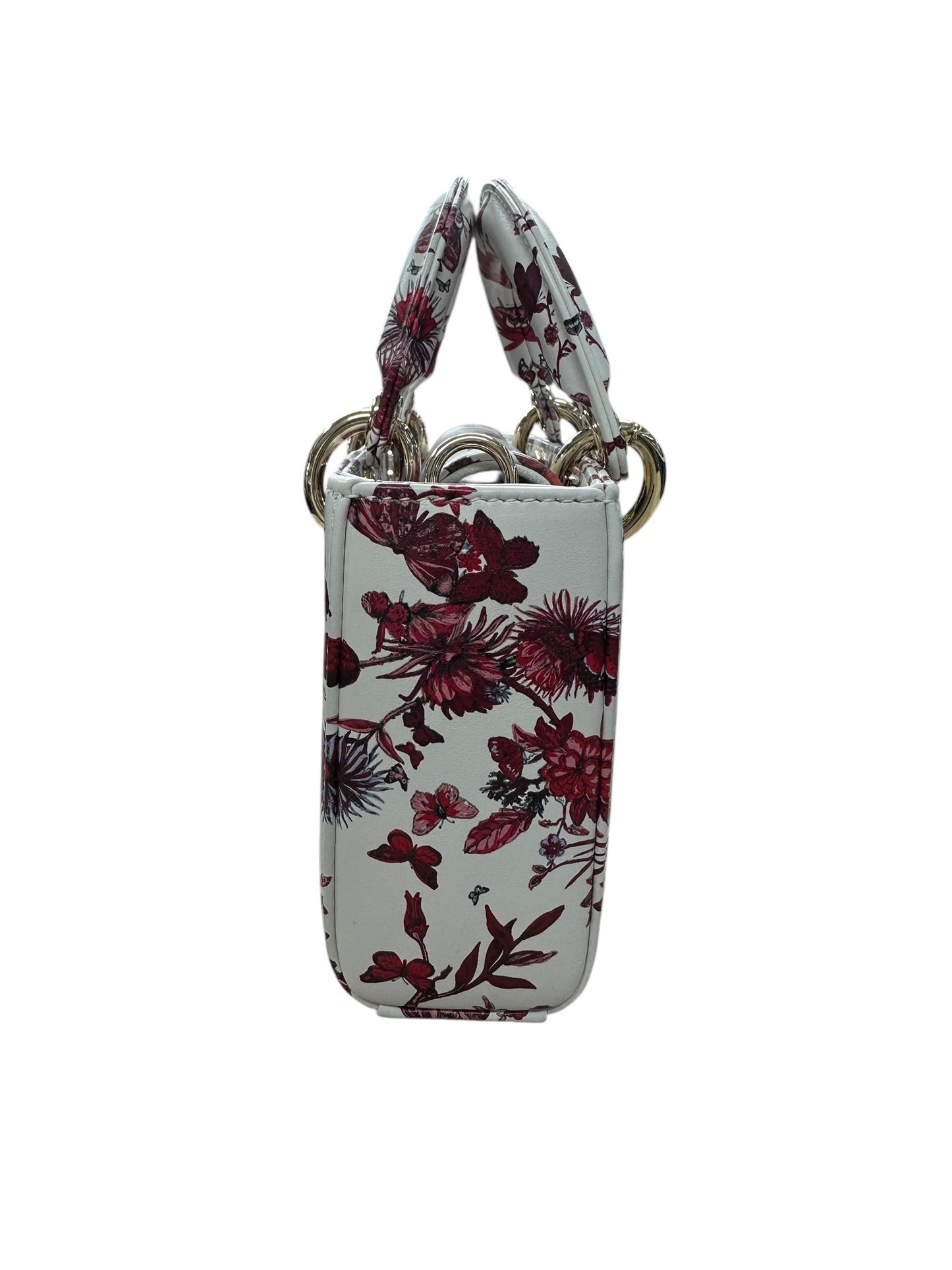 Christian Dior Lady D-Joy Leather Handbag Floral Butterfly Print | Authentic Pre-Owned Luxury