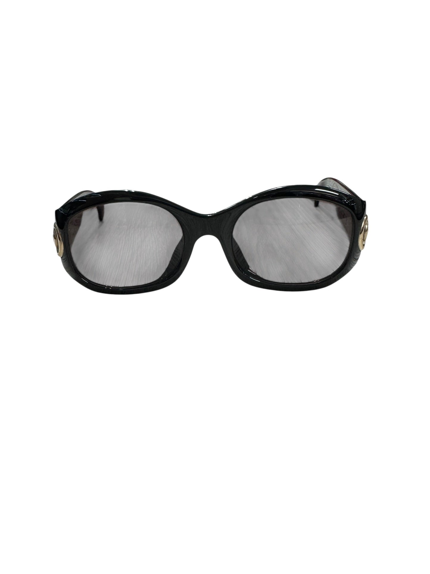 Christian Dior Vintage Sunglasses Black Frame Gold CD Hardware | Authentic Pre-Owned Luxury