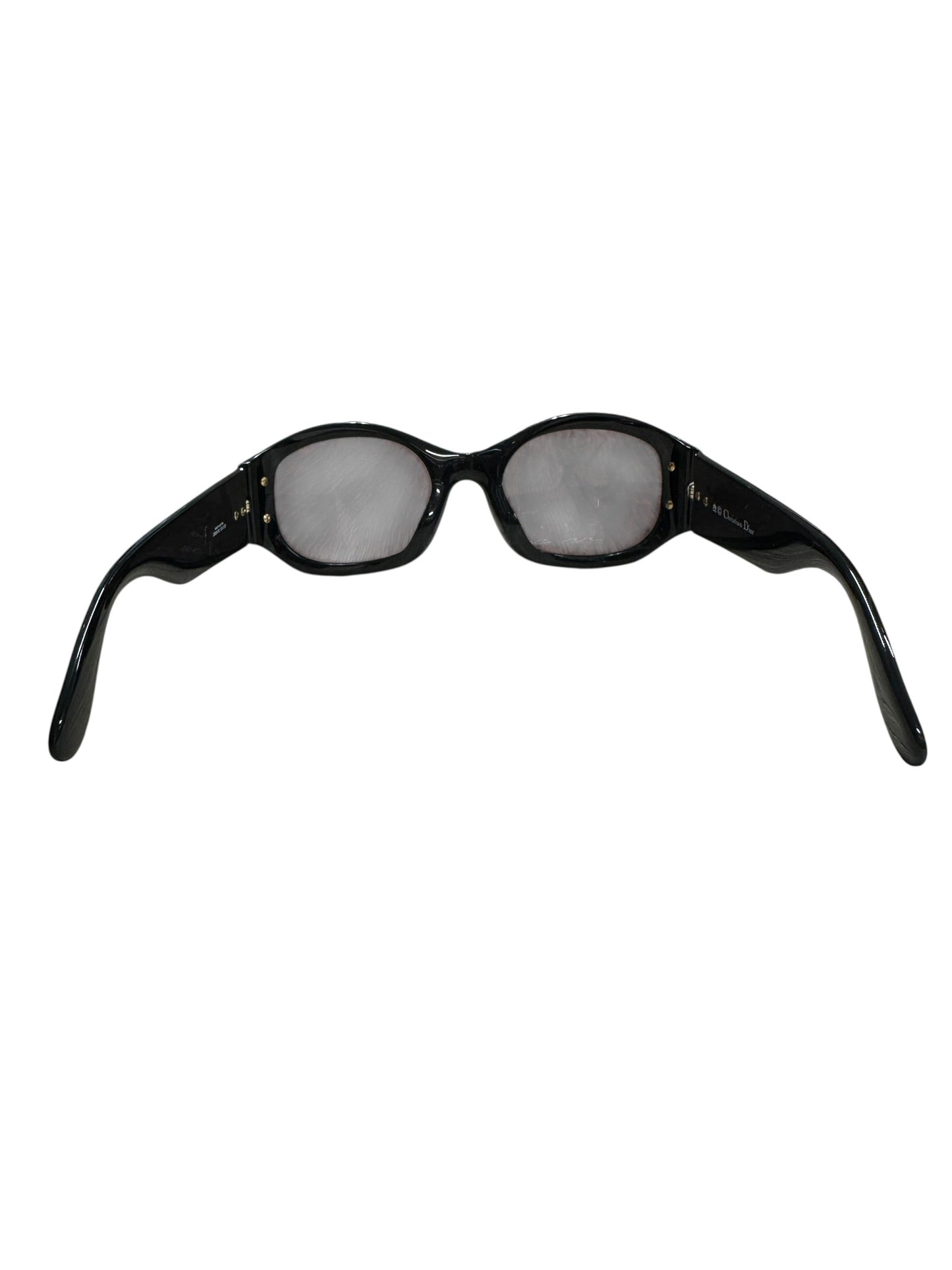 Christian Dior Vintage Sunglasses Black Frame Gold CD Hardware | Authentic Pre-Owned Luxury