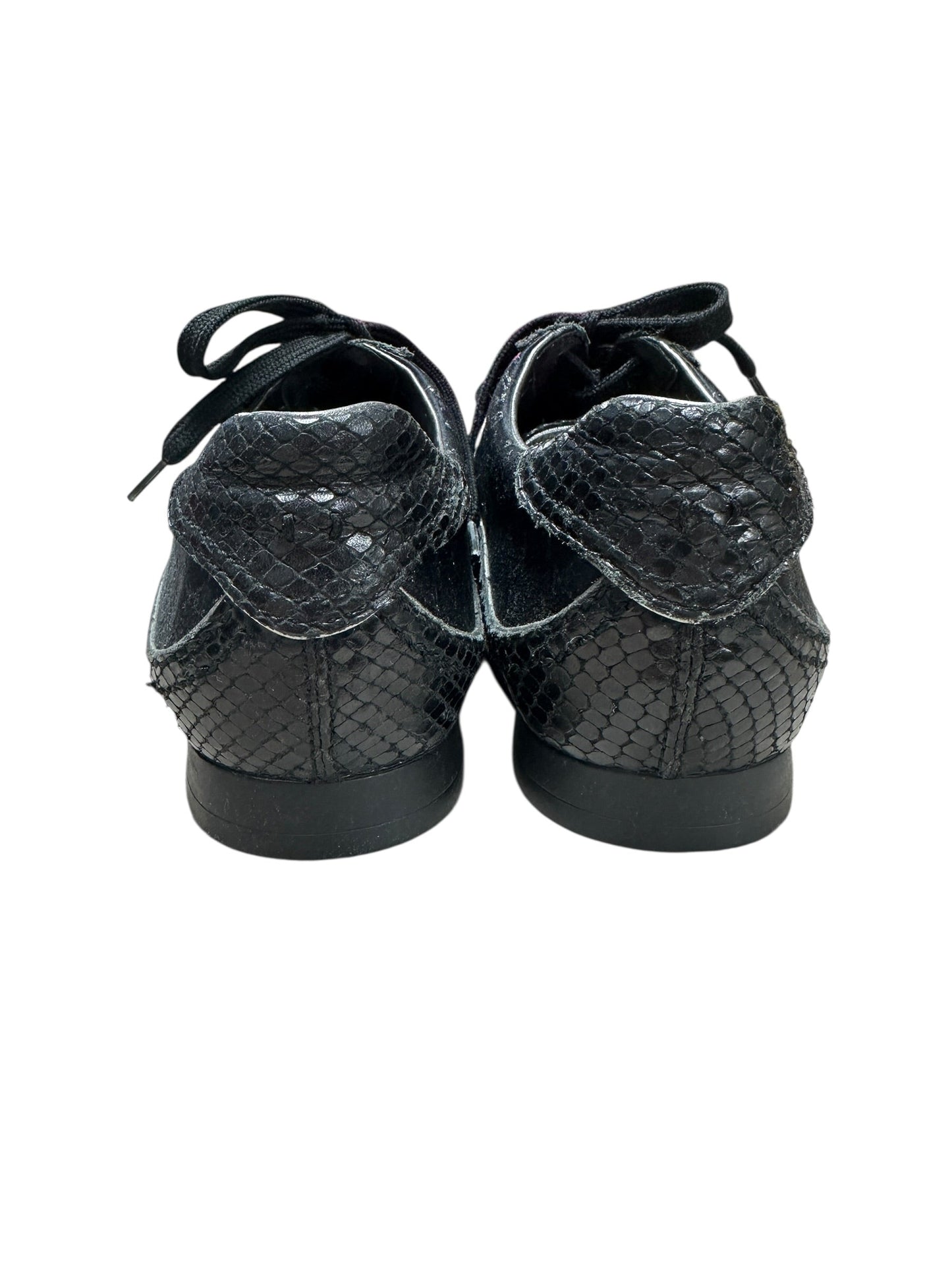 LOUIS VUITTON Monogram Denim LV Trainer Sneaker Black Silver Hardware | Authentic Pre-Owned Luxury