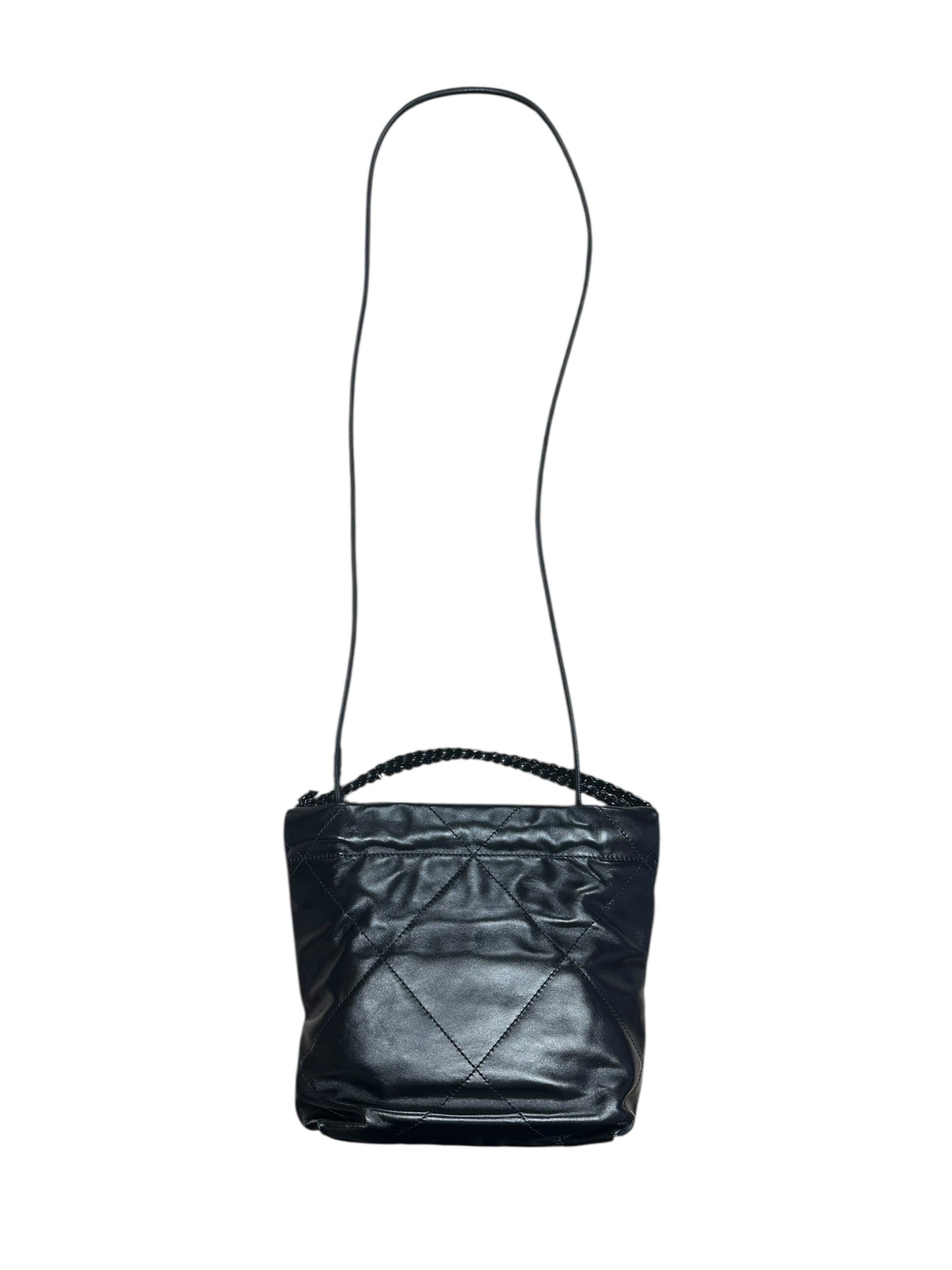 CHANEL 22 Mini Leather Hobo Shoulder Bag Black | Authentic Pre-Owned Luxury
