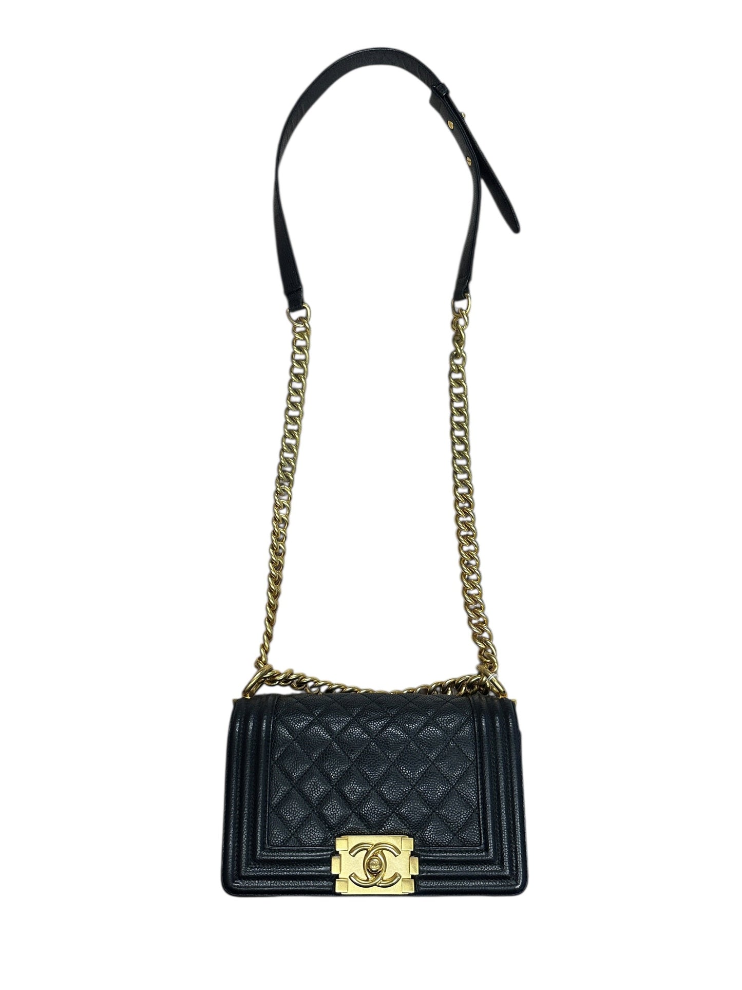 CHANEL Boy Flap Bag Caviar Leather Black | Authentic Pre-Owned Luxury