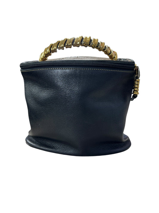 LOEWE Soft Grained Leather Puzzle Handbag Black Gold Hardware | Authentic Pre-Owned Luxury