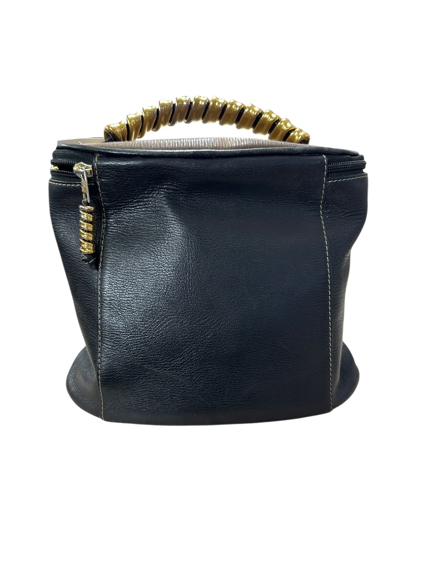 LOEWE Soft Grained Leather Puzzle Handbag Black Gold Hardware | Authentic Pre-Owned Luxury