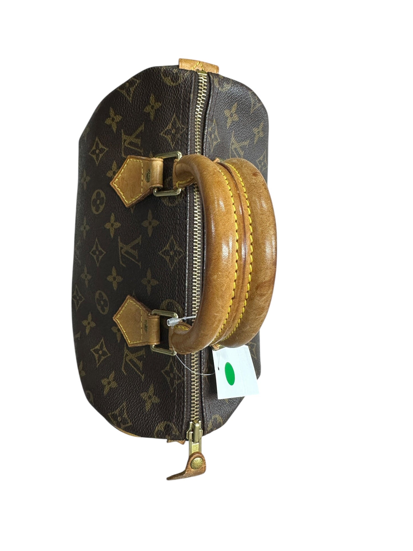 LOUIS VUITTON Monogram Speedy Handbag Brown Gold Hardware | Authentic Pre-Owned Luxury