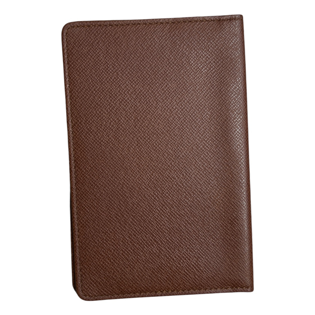 LOUIS VUITTON Taiga Leather Card Case Brown | Authentic Pre-Owned Luxury