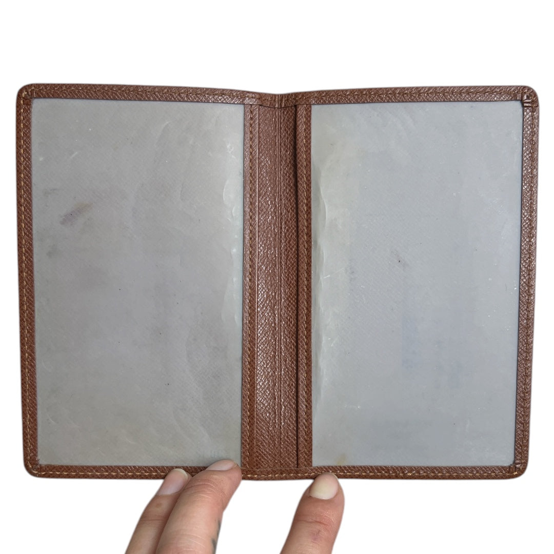 LOUIS VUITTON Taiga Leather Card Case Brown | Authentic Pre-Owned Luxury
