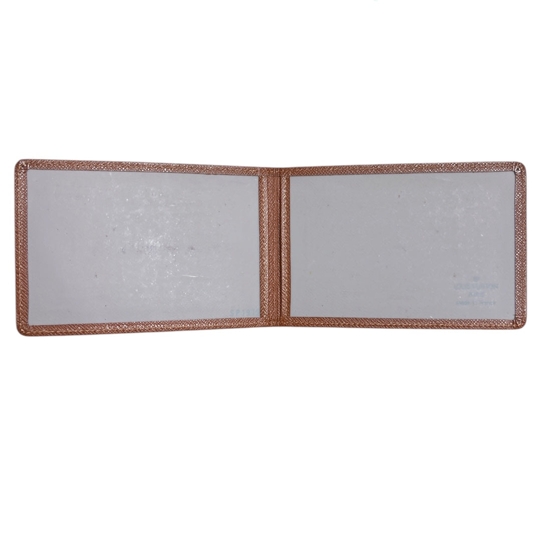 LOUIS VUITTON Taiga Leather Card Holder Brown | Authentic Pre-Owned Luxury