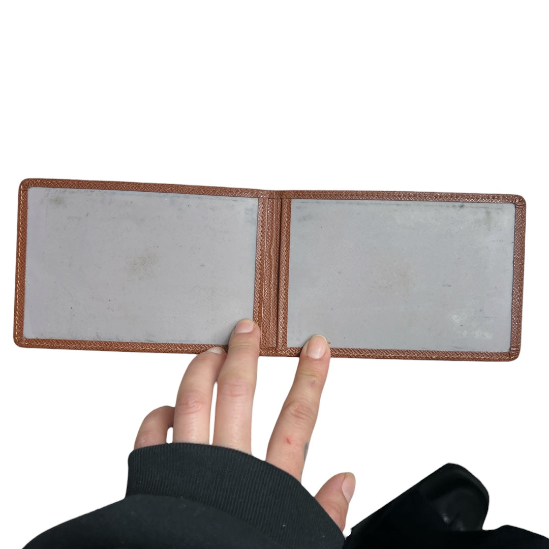 LOUIS VUITTON Taiga Leather Card Holder Brown | Authentic Pre-Owned Luxury