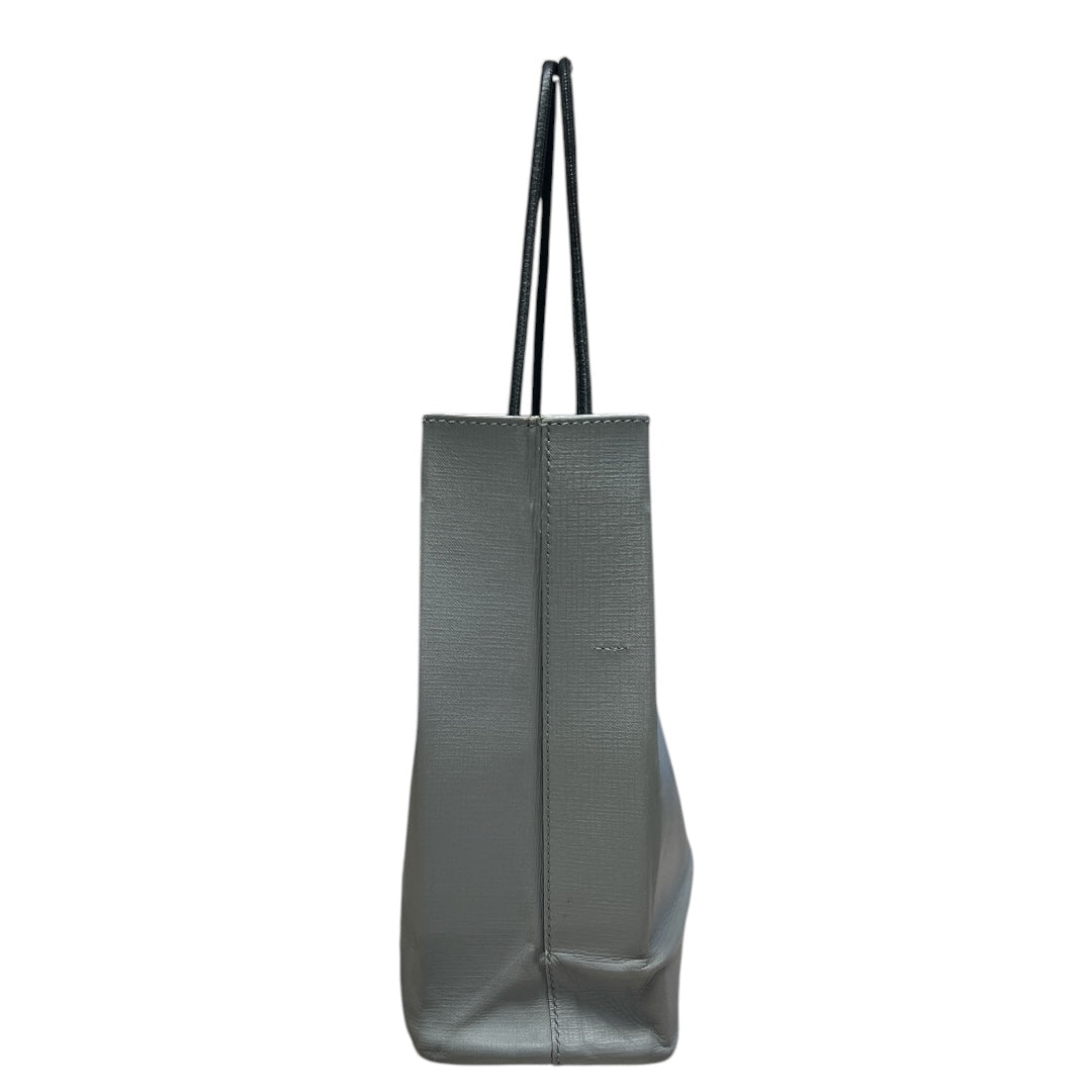 BALENCIAGA Canvas Everyday Tote Bag Gray Silver Hardware | Authentic Pre-Owned Luxury