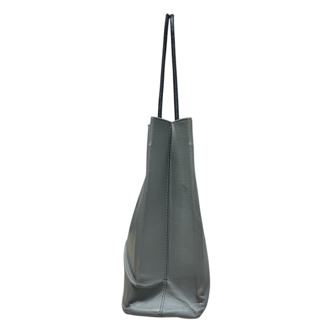 BALENCIAGA Canvas Everyday Tote Bag Gray Silver Hardware | Authentic Pre-Owned Luxury