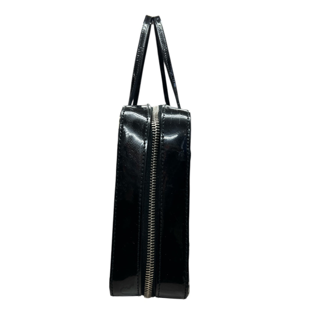 CHRISTIAN DIOR Trotter Boston Bag Black/White Silver Hardware | Authentic Pre-Owned Luxury