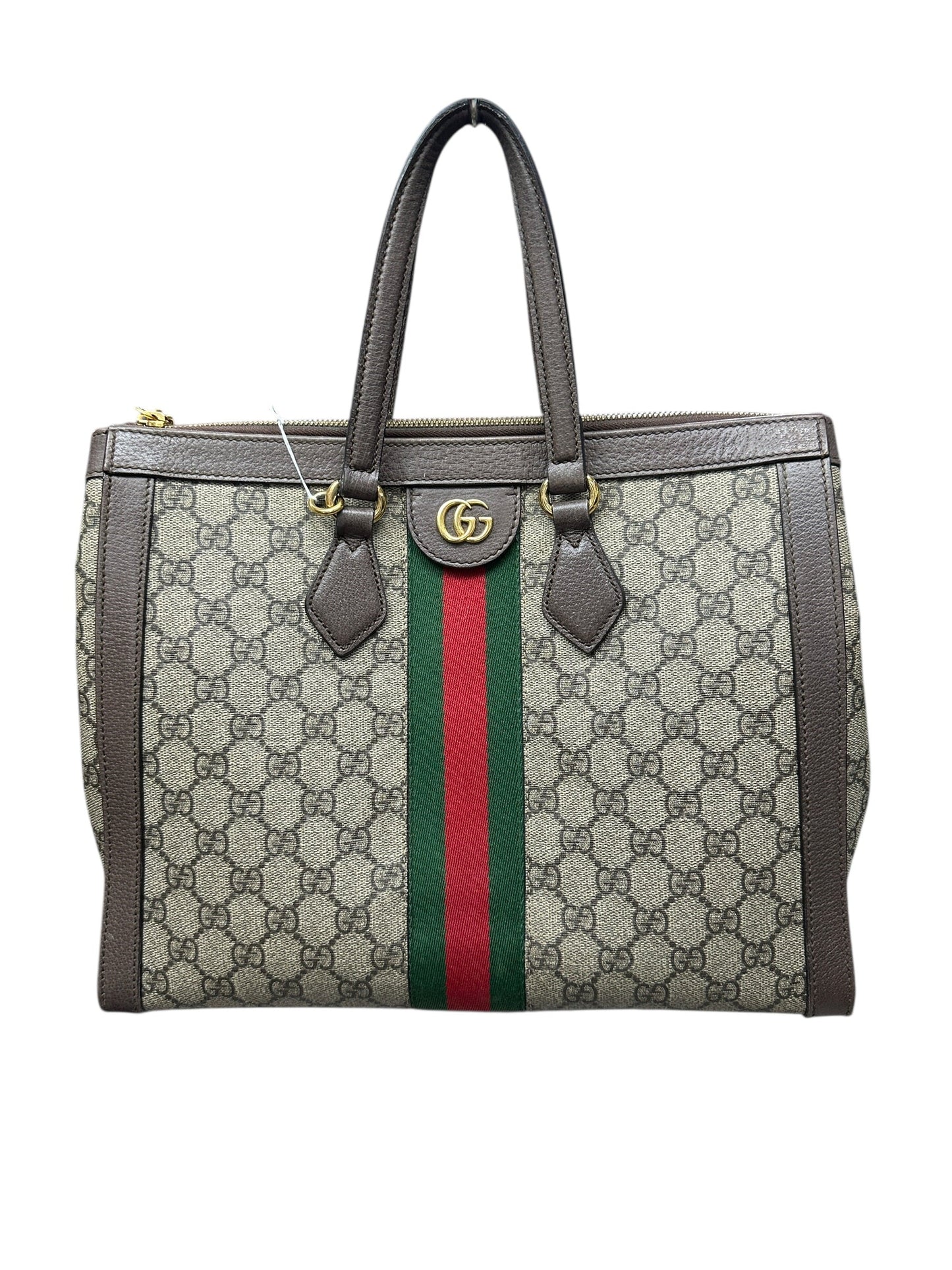 GUCCI GG Supreme Ophidia Tote Bag Beige/Brown Gold Hardware | Authentic Pre-Owned Luxury