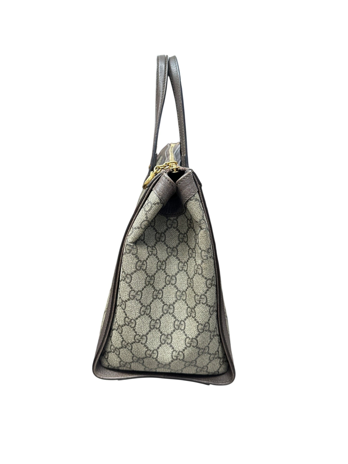 GUCCI GG Supreme Ophidia Tote Bag Beige/Brown Gold Hardware | Authentic Pre-Owned Luxury