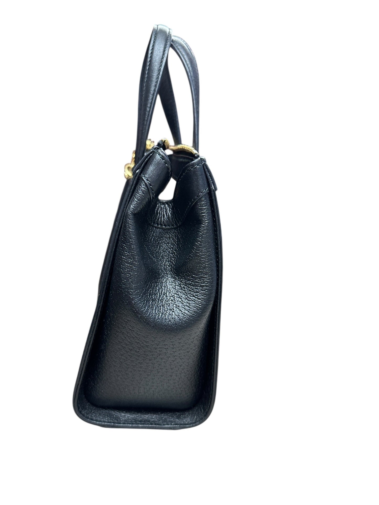 GUCCI Leather Ophidia Small Tote Bag Black Gold Hardware | Authentic Pre-Owned Luxury