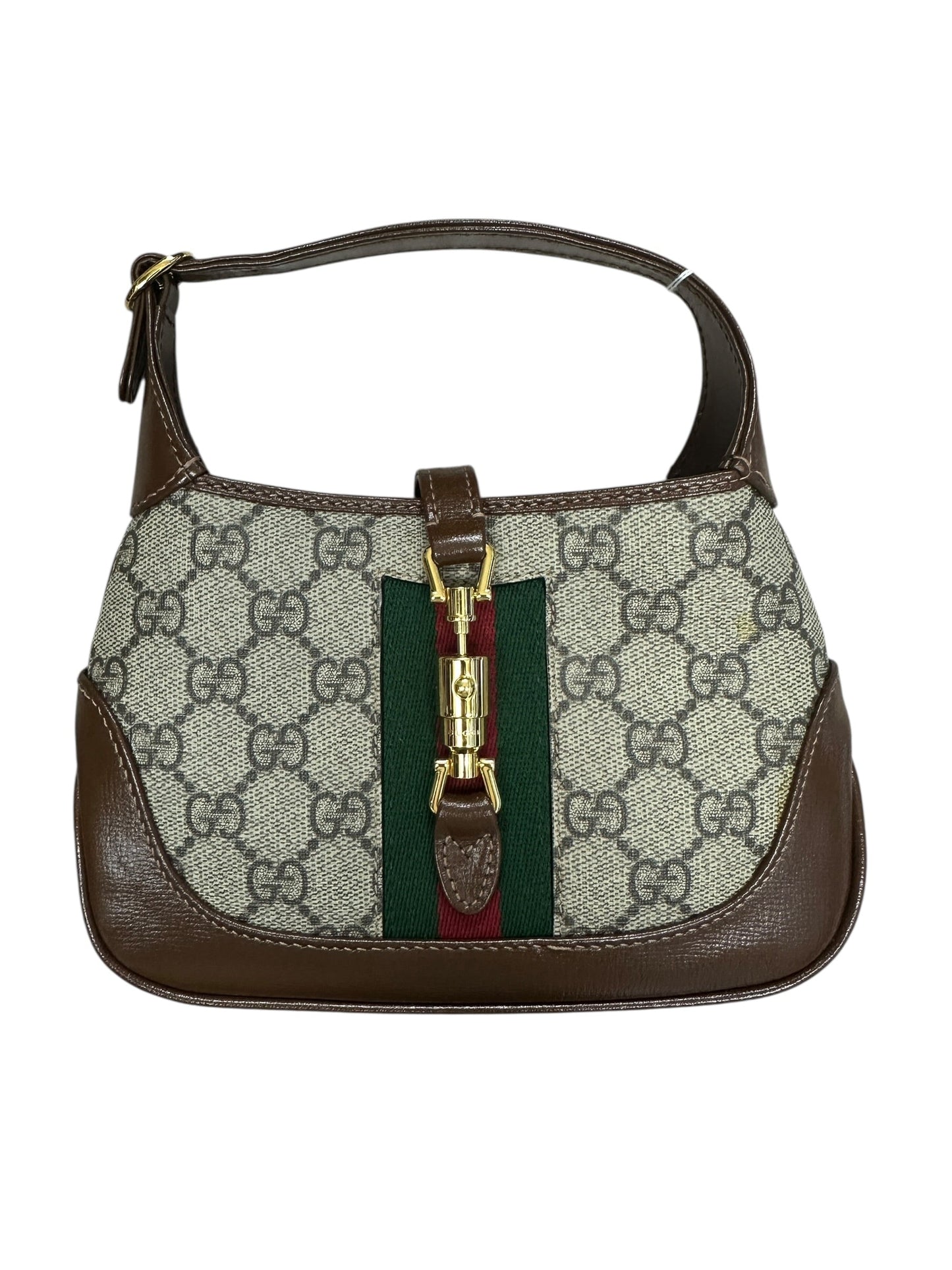 GUCCI GG Supreme Jackie 1961 Mini Hobo Bag Beige/Brown Gold Hardware | Authentic Pre-Owned Luxury