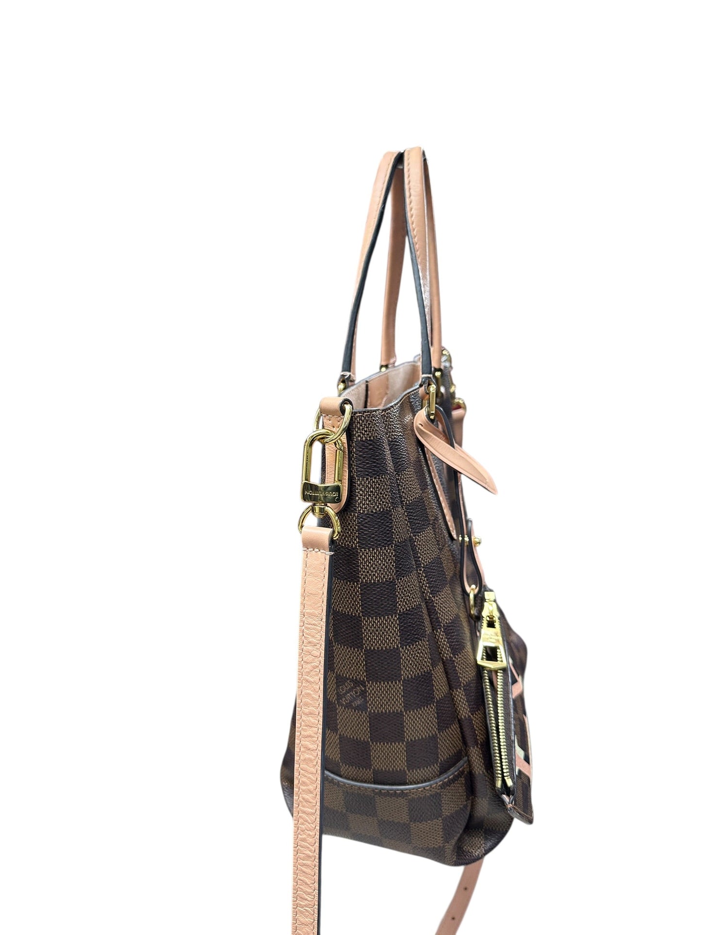LOUIS VUITTON Damier Ebene Cabas Beaubourg Tote Bag Brown Gold Hardware | Authentic Pre-Owned Luxury