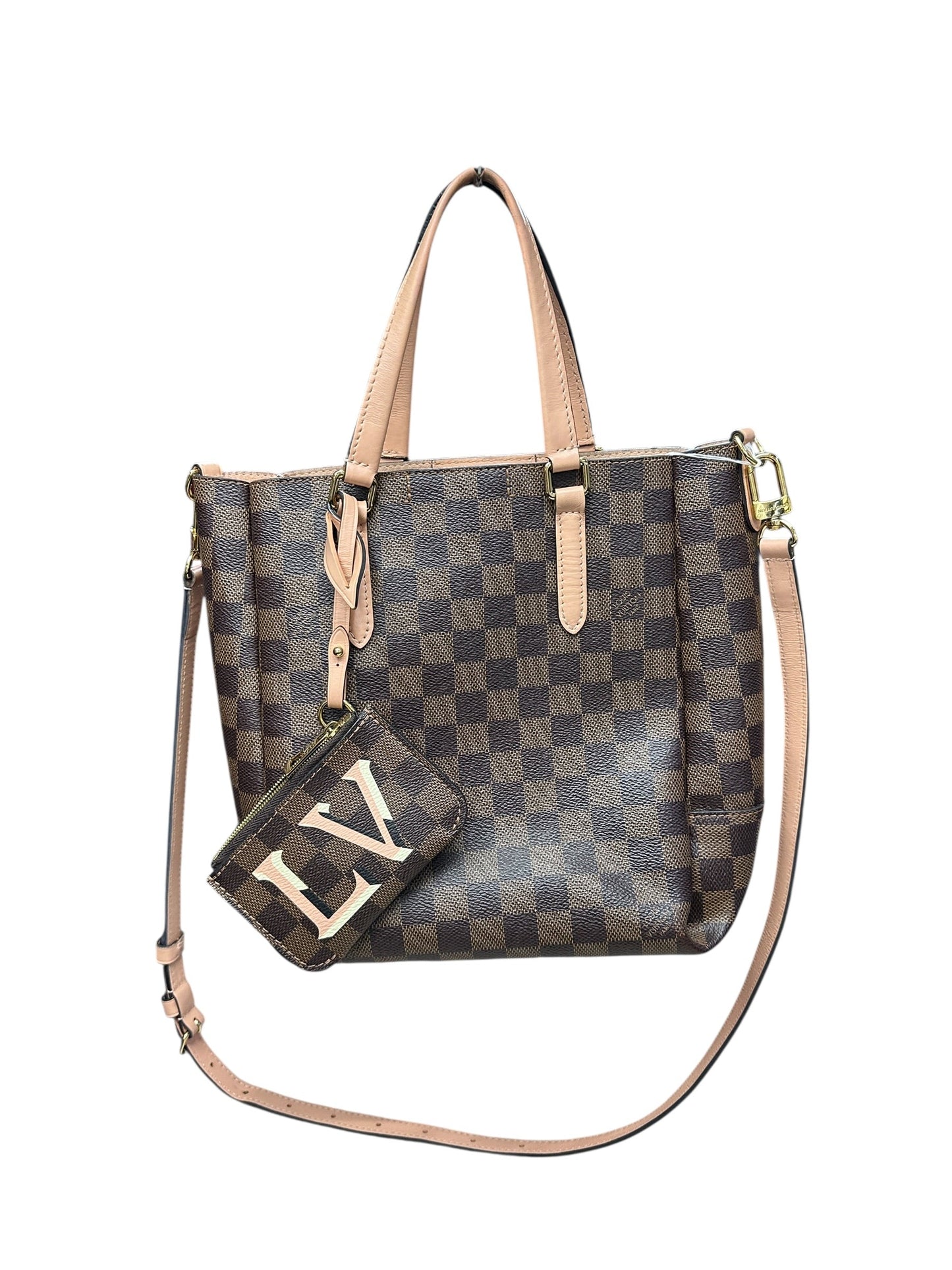 LOUIS VUITTON Damier Ebene Cabas Beaubourg Tote Bag Brown Gold Hardware | Authentic Pre-Owned Luxury