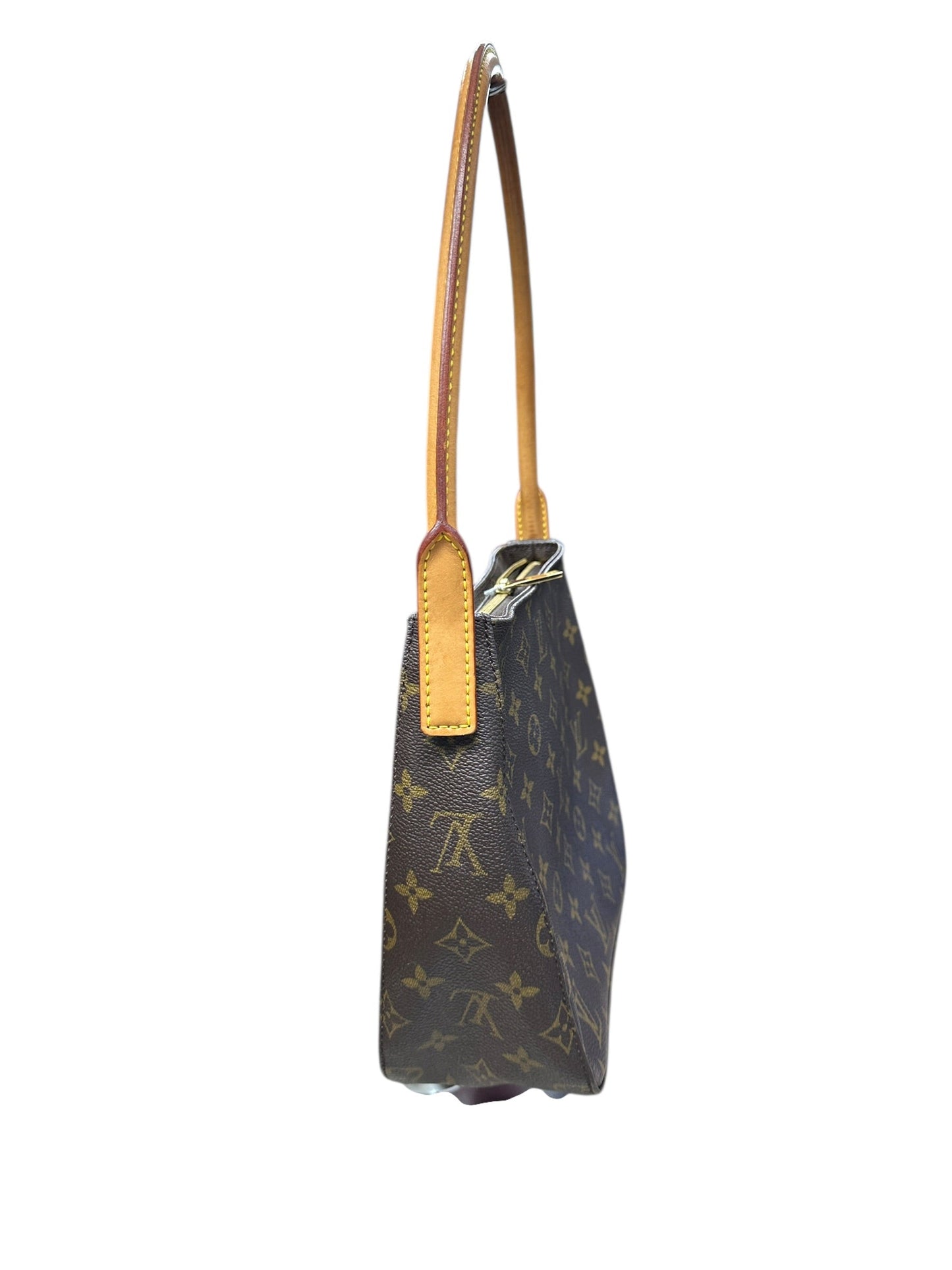LOUIS VUITTON Monogram Looping MM Shoulder Bag Brown Gold Hardware | Authentic Pre-Owned Luxury